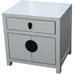 White Bedside Table