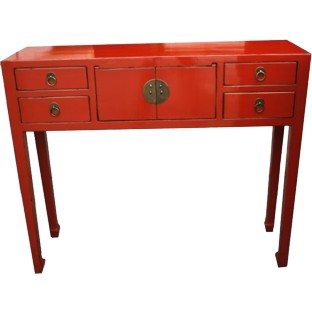 Chinese Red Dressing Table