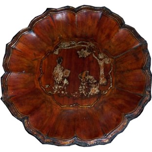 Chinese Gold Painted Plate