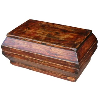 Original Brown Flat Wood Box