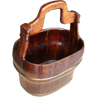 Antique Wood Water Carrier