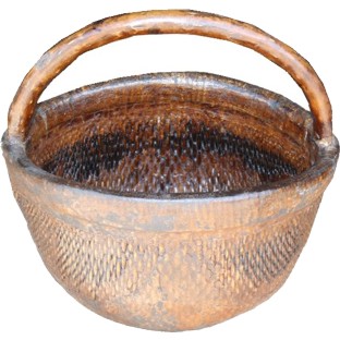 Chinese Carrying Basket Woven