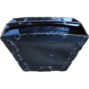 Antique Black Lacquer  Rice Basket
