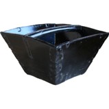 Antique Black Lacquer  Rice Basket