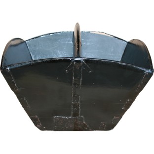 Antique Black Rice Measure Basket