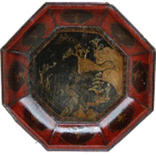 Chinese Antique Lacquer Plate