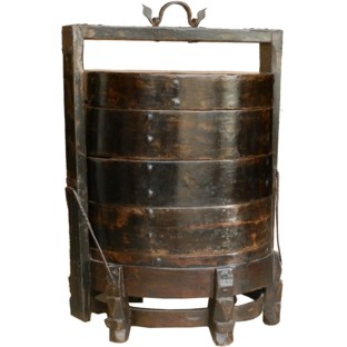 Original Wood Banquet Food Storage Container
