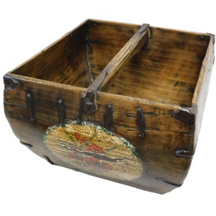 Painted Wood Grain Basket
