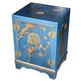 Blue Painted Two-Door Bedside