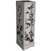 Creamy Five Drawers Painted CD / DVD Cabinet - Flower