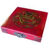 Large Red Chinese Feng Shui Compass - Dragon