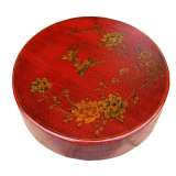 Large Round Red Painted Candy Box