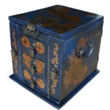 Blue Multi-Purpose Jewellery Box with Mirror