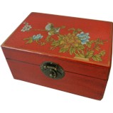 Small Red Flower Painted Box