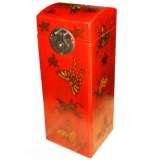 Red Butterflies Wine Box