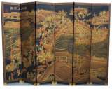 Upper River During Qing Ming Festival  Screen/Room Divider
