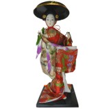 Japanese Kimono Geisha Doll - Hat Girl