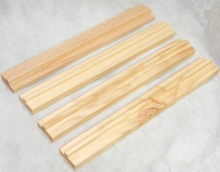 Set of 4 Mahjong Wood Rails