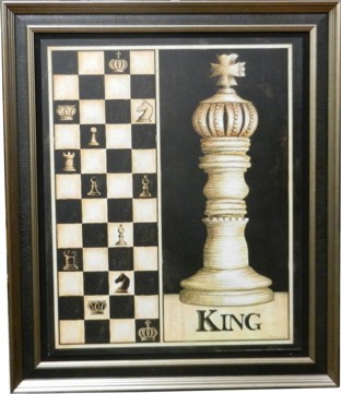 Wall Hanging Chess Pieces Display King
