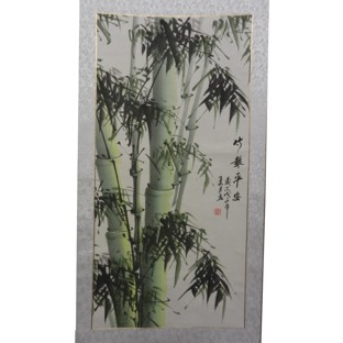 Chinese Painting Scroll - Bamboo Peace