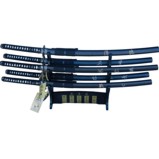 Set of 5 The Last Samurai Katana Swords With Stand