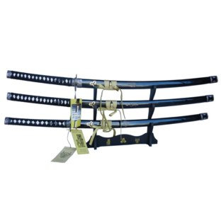 Set of 3 Kill Bill Japanese Katana Bill Bride Budd Swords