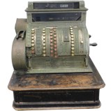 Antique Brass Cash Register