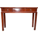 Red 3-Drawer Hallway Table/Desk