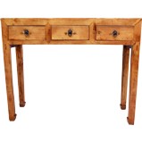 Brown 3-Drawer Hallway Table