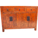 Original Red Manchurian Sideboard