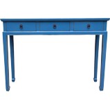 Blue 3-Drawer Hallway Table